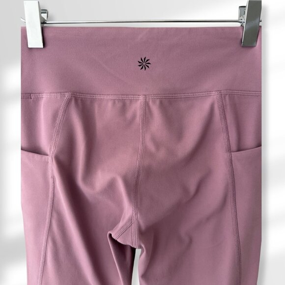 💜 Athleta Girl High Rise Tight Mauve/Pink/Blush Leggings | Size L/12 - Picture 5 of 7